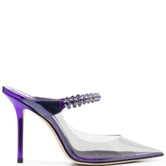 Jimmy Choo Bing Crystal Transparent Pumps - Picture 4 of 12